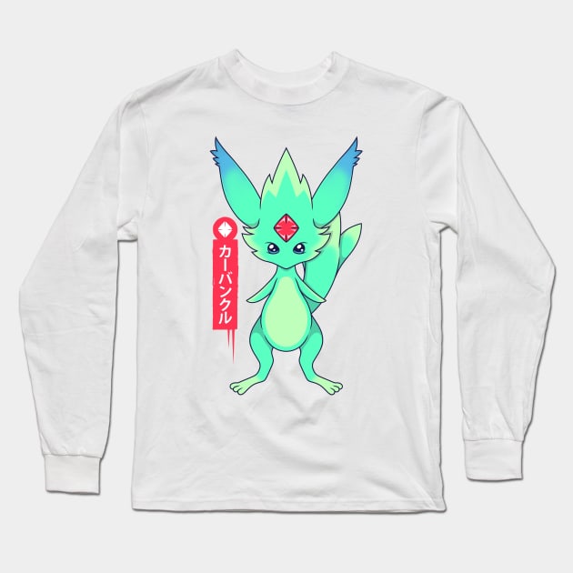 Guardian Force Carbuncle Long Sleeve T-Shirt by Alundrart